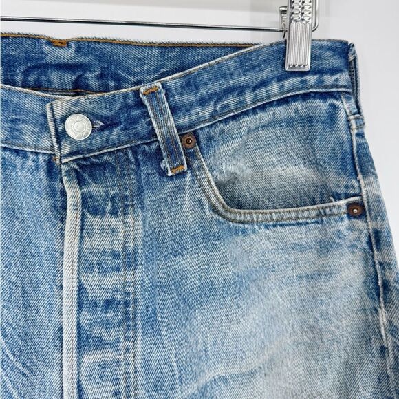 Vintage Levi’s 501 Jeans Altered and Distressed. Late 80s Early 90s Button Fly - Picture 4 of 15